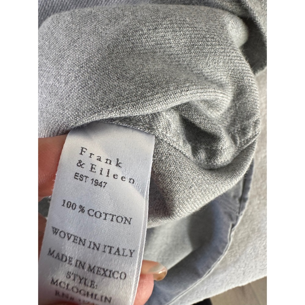 Frank & Eileen McLoghlin Flannel Utility Shirt Jacket Gray Melange XS/S - Picture 9 of 9